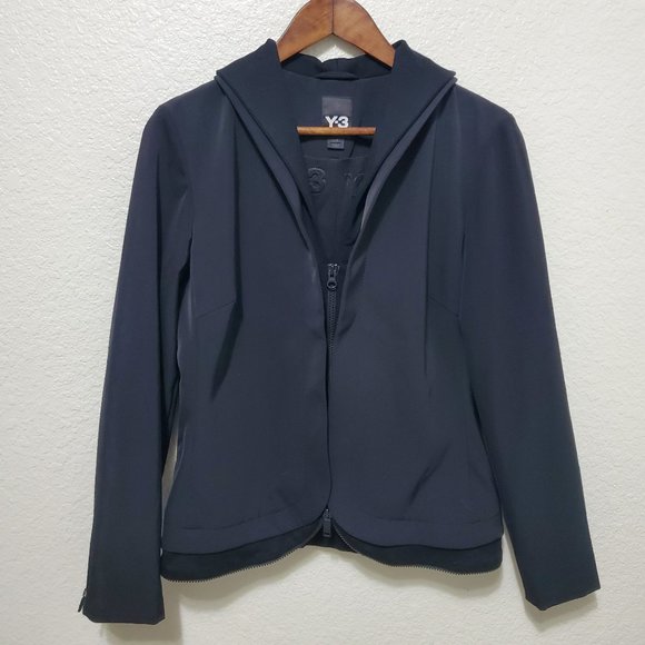 Yohji Yamamoto Jackets & Blazers - Y3 Yohji Yamamoto Adidas Black jacket zip up